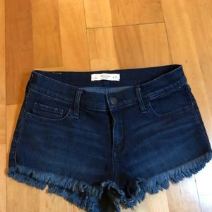 Abercrombie & Fitch Shorts (25)  A&F Navy Denim Shorts